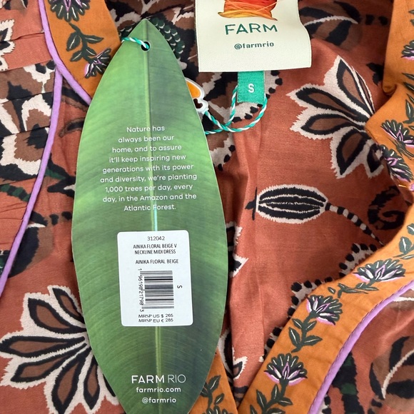 FARM Rio Multicolor Long Sleeve Dress - Picture 5 of 6